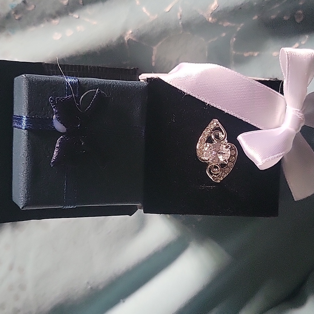 Cubic zirconia 16mm-20mm sterling silver rings